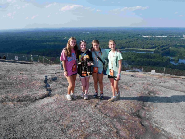 ACC Junior camp participants at Stone Mountain